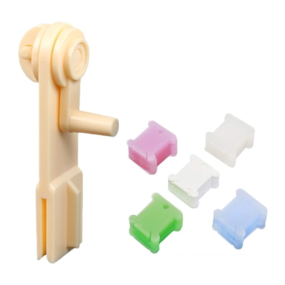 Flosses Bobbins with Bobbin Winder Embroidery Thread Cards Embroidery Thread Holder for Organising Sewing Thread