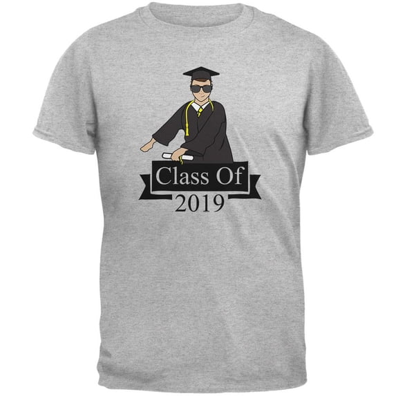 Flossing Graduate Class Of 2019 Mens T Shirt Heather X-LG