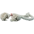 thumbnail image 1 of Flossy Chews 3 Knot Tug Toy Rope for Dogs - White X-Large (36" Long), 1 of 1