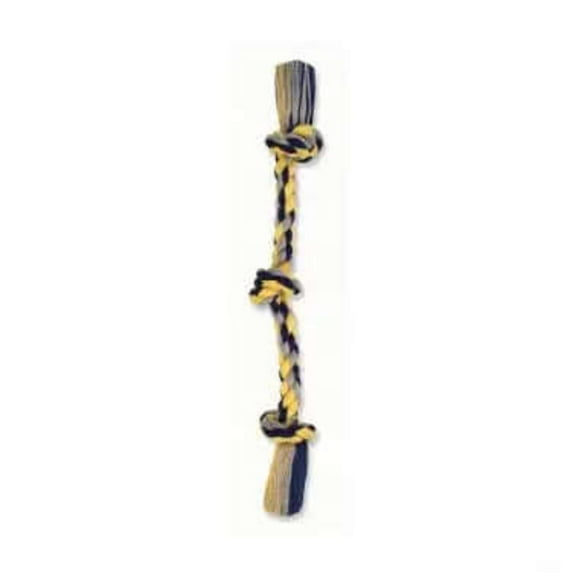 Flossy Chews Colored 3 Knot Tug Rope - DS