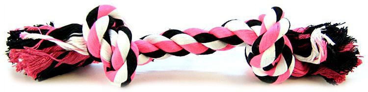 Flossy Chews Colored Rope Bone [Dog, Toys Rope] Medium (12" Long)