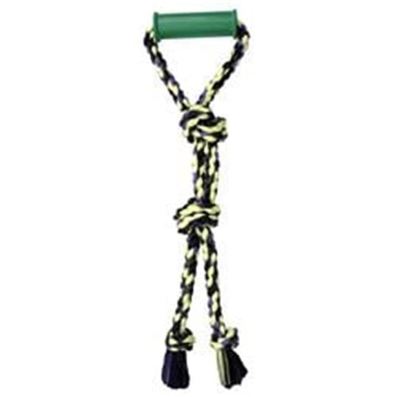 Flossy Chews Twin Tug Dog Toy - Multicolor - 24 in. - Durable Design