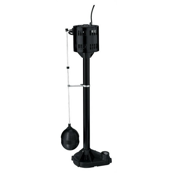 Flotec 1/3 hp 3000 gph Thermoplastic Submersible Pedestal Sump Pump