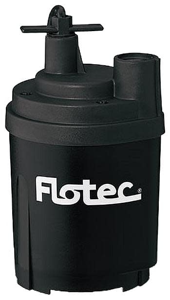 Flotec FP0S1600X-08 Submersible Water Removal Utility Pump 1/4 HP, 1600 GPH