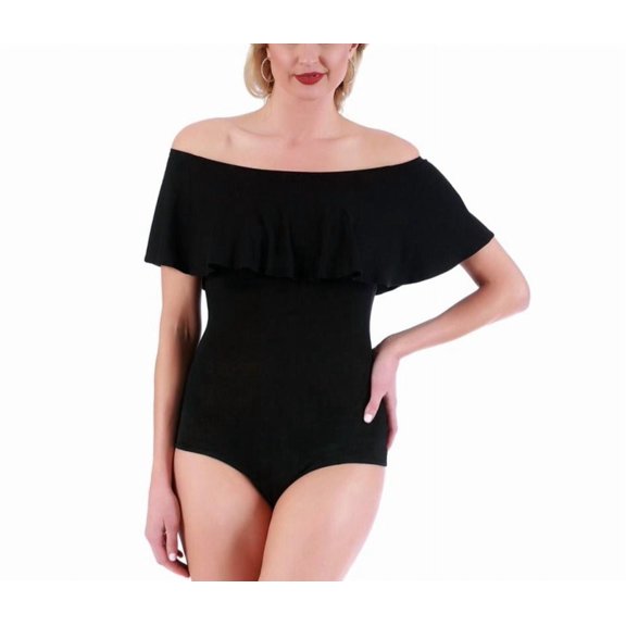 Flounce Off the Shoulder Bodysuit 153542