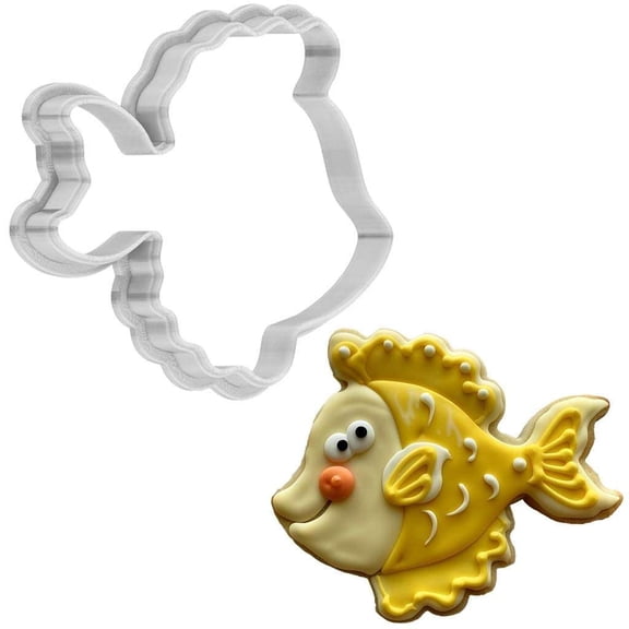 Flounder Cookie Cutter 4 Inch Made in USA by WONDERTORY