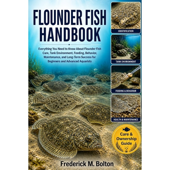 Flounder Fish Handbook: Everything You Need to Know About Flounder Fish Care, Tank Environment, Feeding, Behavior, Maint, (Paperback)