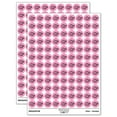 thumbnail image 1 of Flounder Halibut Flat Spotted Fish 200+ Round Stickers - Light Pink - Matte Finish - 0.50" Size, 1 of 3