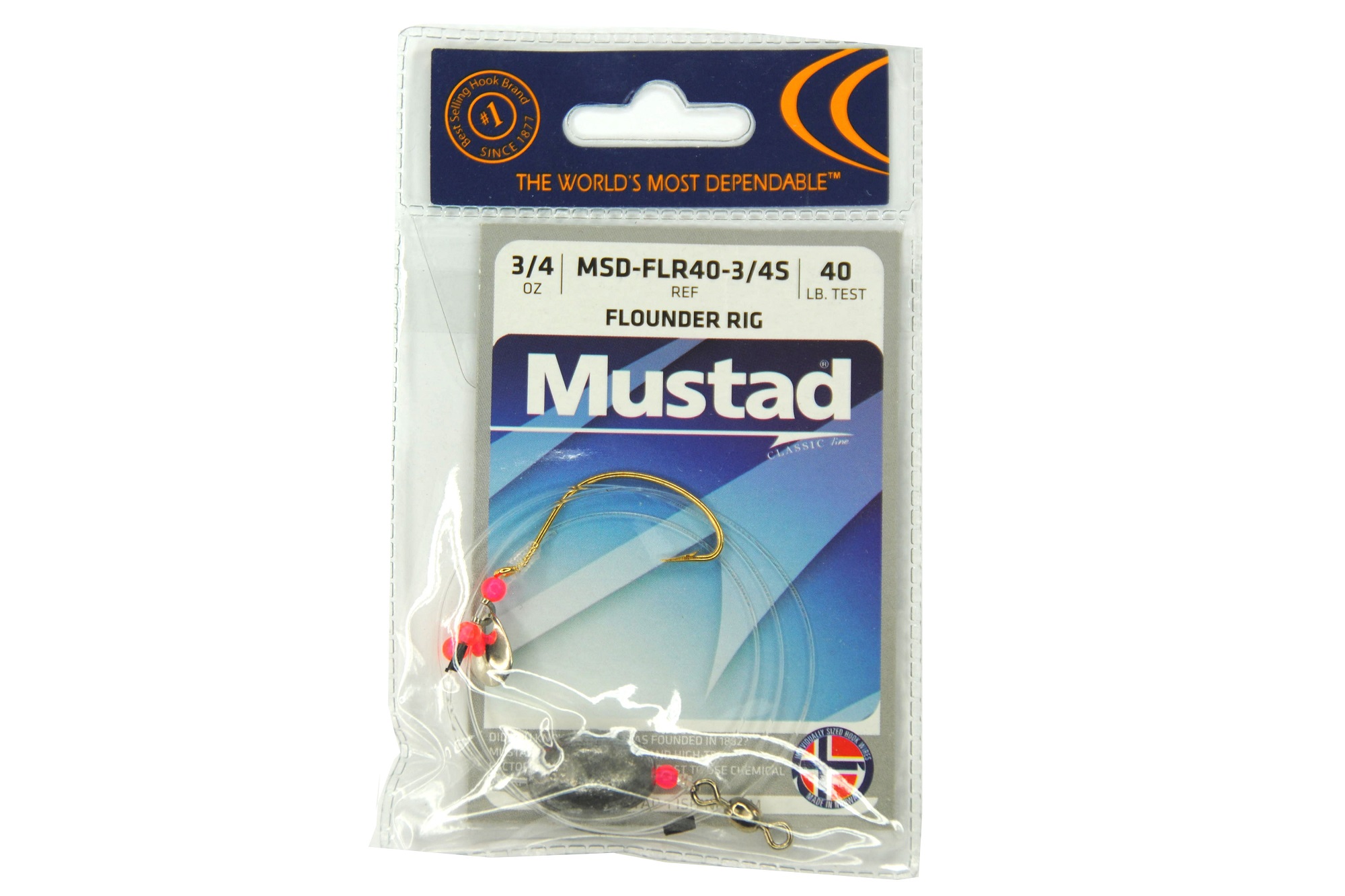 Flounder RIG-40#-SILVER SBLADE-3/4OZ - Walmart.com