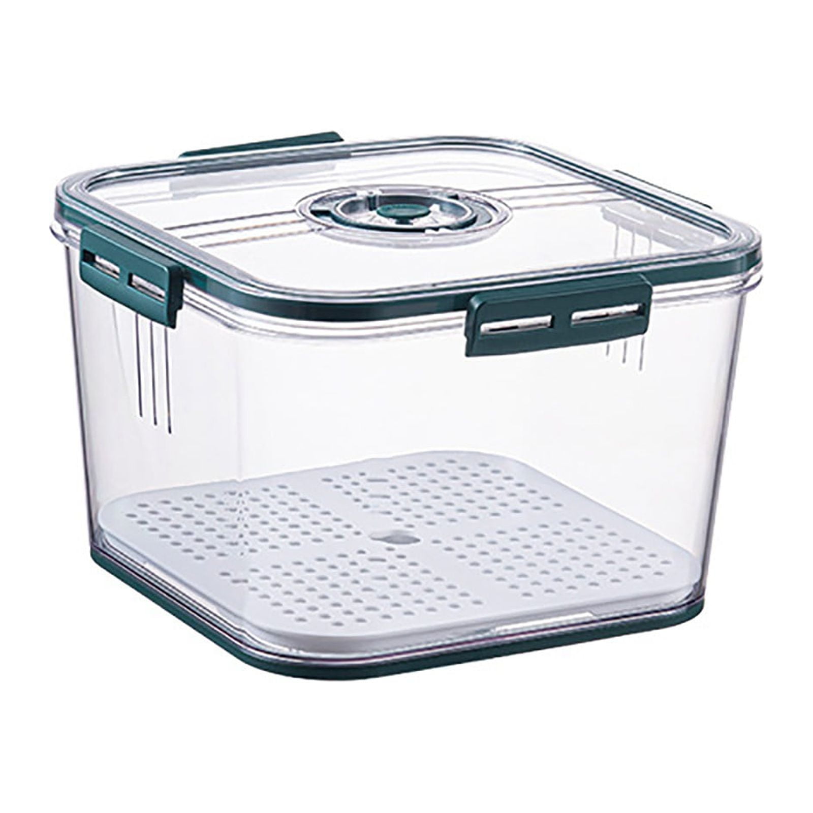 Flour Container Airtight Produce Containers for Fridge with Draining Snack Bag Reusable