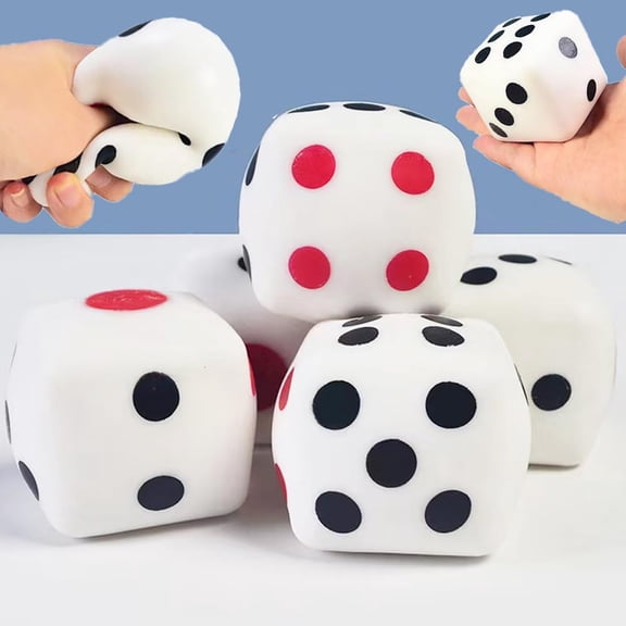 Flour Dice Maltose Slow Rising Squishy Stress Relief Fidget, Creative Game Prop Calming Novelty Item For Adult Tabletop Fun And Relaxation