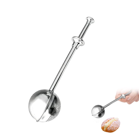 Flour Duster, Stainless Steel Spring Handle Powder Shaker for Sugar Flour Spice Dispensing
