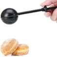 thumbnail image 1 of Flour Duster for Baking, One-Handed Operation, 304 Stainless Steel Powdered Sugar Shaker Duster, Pick Up and Dust Flour Sifter, Gift Package, Black, 1 of 6