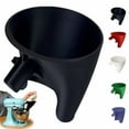 thumbnail image 1 of Flour Funnel for Kitchen Aid Mixer, Easy Pour No-Mess Attachment, Anti-Splash Accessory, Fits Tilt-Head 4.5–5 Qt , Durable Dishwasher-Safe Baking Tool (Black), 1 of 7