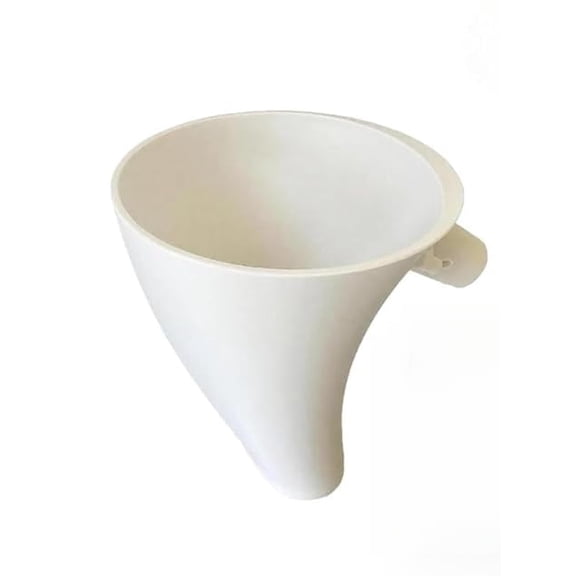 Flour Funnel for Kitchen Aid Mixer - No-Mess Anti-Spill Design for 4.5-5 Qt Tilt-Head KitchenAid Stand Mixer, Easy-Pour Kitchen Aid Attachment for Baking Essentials (White)