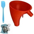 thumbnail image 1 of Flour Funnel for Kitchen Aid Stand Mixer Attachment, Bowl Lift for Egg Liquid and Both Flour, Tilt-Head Stand Mixer, Enables Guided Pouring, Easy to Use and Clean(Red), 1 of 6