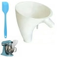 thumbnail image 1 of Flour Funnel for Kitchen Aid Stand Mixer Attachment, Bowl Lift for Egg Liquid and Both Flour, Tilt-Head Stand Mixer, Enables Guided Pouring, Easy to Use and Clean(White), 1 of 7