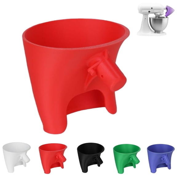 Flour Funnel for KitchenAid Mixer 5 Qt, Anti-Splash Attachment for Tilt-Head Stand Mixer 4.5 & 5 Quart (KSM150), Dishwasher Safe No-Mess Baking Tool, Easy Pour Accessory