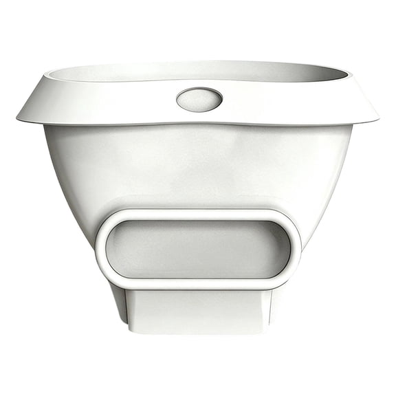 Flour Funnel for Mixer 4.5-5 Qt,Anti-Splash Attachment for Tilt-Head Stand Mixer 4.5 & 5 Quart,Wide Mouth Pouring Chute,Dishwasher Safe No-Mess Baking Tool,Easy Pour Accessory,1Pc(White,6.3x3.5x4.3")