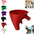 thumbnail image 1 of Flour Funnel for Kitchen Aid Mixer for 4.5-5 Quart Tilt-Head Stand Mixe, No-Mess Pouring Attachment Durable Dishwasher-Safe (Red), 1 of 9
