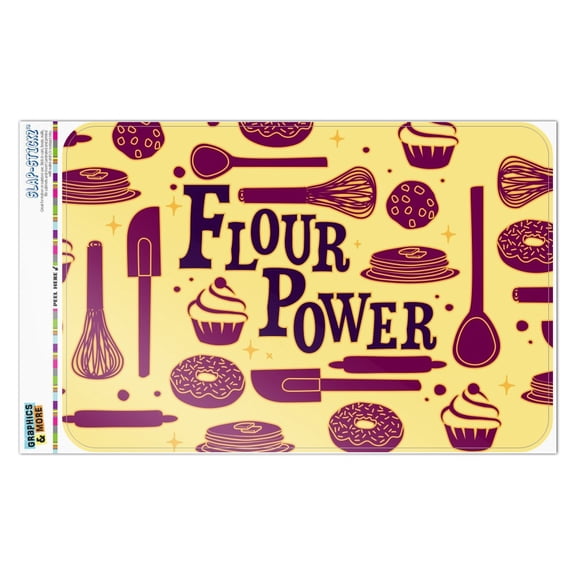 Flour Power Baking Baker Chef Cookie Cake Donut Funny Home Business Office Sign
