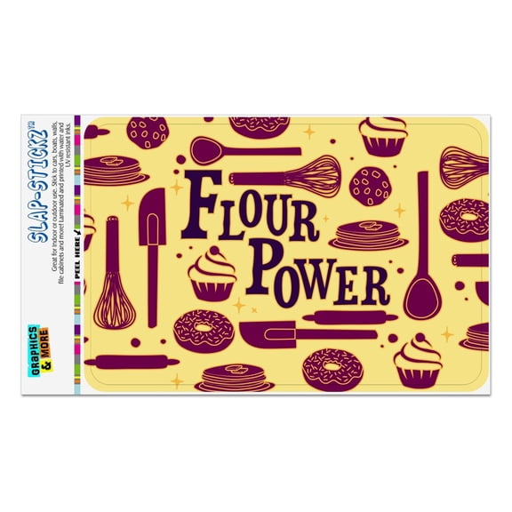 Flour Power Baking Baker Chef Cookie Cake Donut Funny Home Business Office Sign