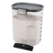 Flour ProKeeper+ Airtight Flour Storage Container with Magnetic Leveler and Stainless-Steel Latch, 5 lb Capacity, Ideal Use for Pantry Organization and Food Storage