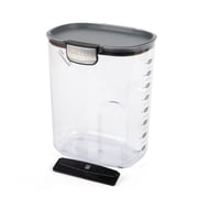 Flour ProKeeper+ Airtight Flour Storage Container with Magnetic Leveler and Stainless-Steel Latch, 5 lb Capacity, Ideal Use for Pantry Organization and Food Sto