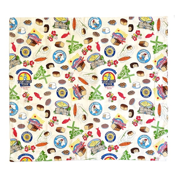 Flour Sack Decorative Cotton Envelope Closure Kitchen Throw Pillow Cover for 22" X 22" Pillows