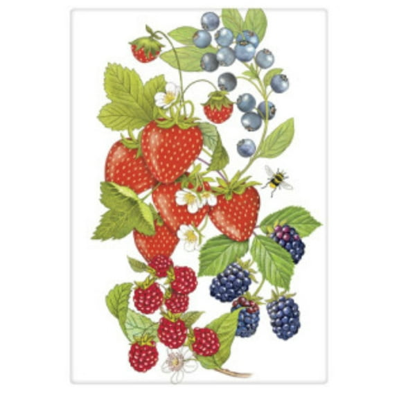 Flour Sack Kitchen Dish Towel Berry Medley Mary Lake Thompson