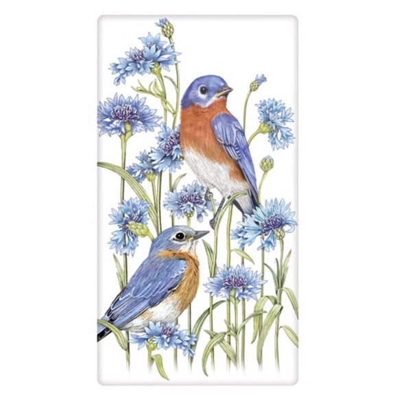 Flour Sack Kitchen Dish Towel Meadow Bluebird Mary Lake - Thompson