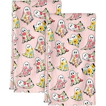 Flour Sack Kitchen Towels Set of 2-18x26 Cotton Dish Towels with Hanging Loop Reusable Tea Towel for Cleaning Spring Absorbent Dishcloths Cute Home Decor Housewarming, Lemon Birds