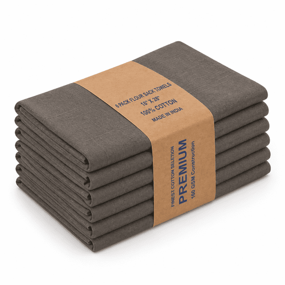 Flour Sack Towels - Charcoal Absorbent Kitchen Lint Freeton Dish For Dryingning Baking Diy Craft Projects Heat Pressting & Embroi