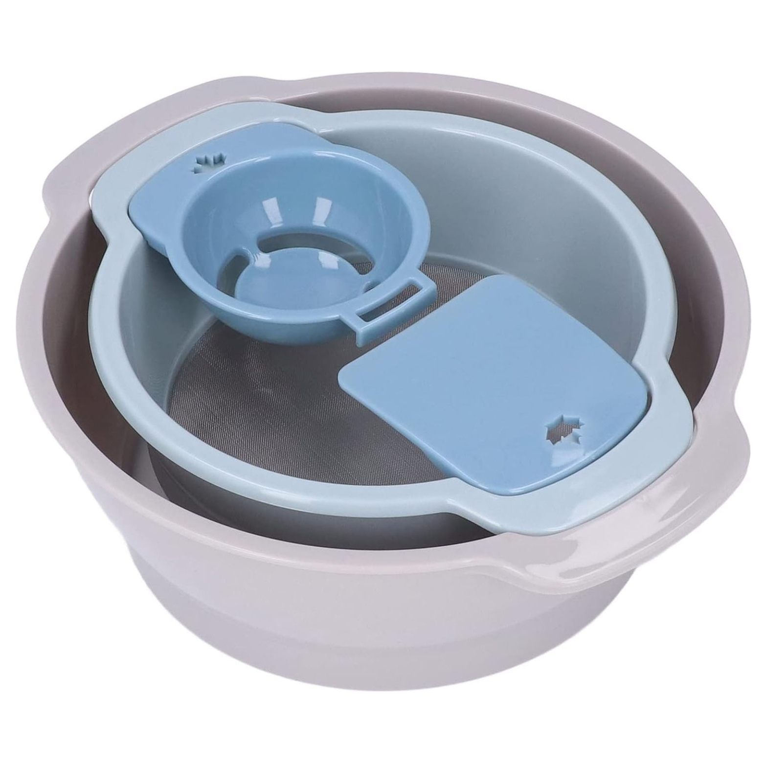 Flour Sifter for Baking, 2-in-1 Trimming Tray with 150 Micron Fine ...