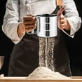 Flour Sifter for Baking, 304 Stainless Steel Handheld Flour Sieve