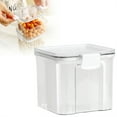 thumbnail image 1 of Flour Sugar Storage Container, Storage Containers with Lids Airtight for Kitchen, Plastic Cereal Containers Storage, 1 Pcs, 4.72x4.13x3.94", 1 of 8