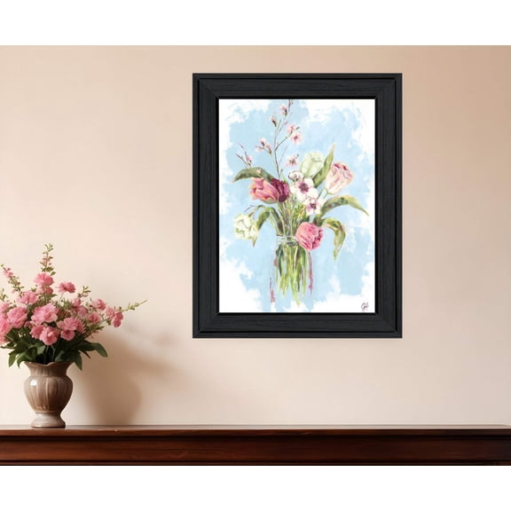 Flourish Black Framed Print Wall Art
