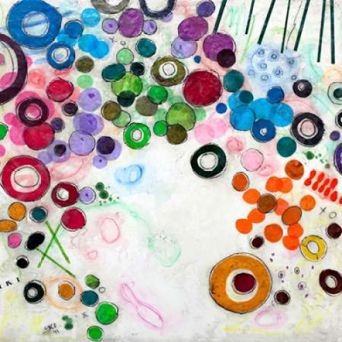 Flourish Canvas Art - Gina Cochran (24 x 24)