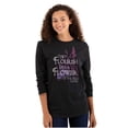 thumbnail image 1 of Flourish Flowers Jesus Christian God Women's Long Sleeve T Shirt Brisco Brands M, 1 of 6