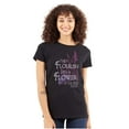 thumbnail image 1 of Flourish Flowers Jesus Christian God Womens Fitted Plus Size Graphic Tee Brisco Brands 3X, 1 of 5