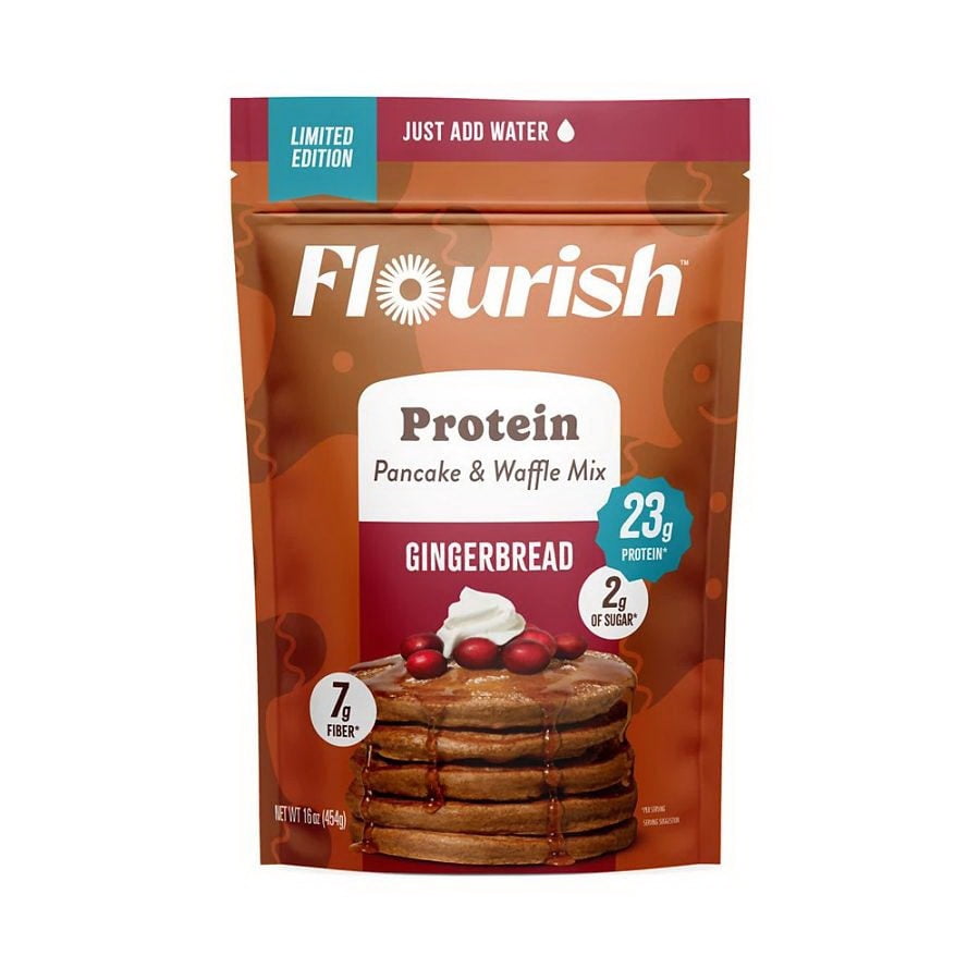 Flourish Protein Pancake & Waffle Mix Pumpkin Spice - 23g Protein, 7g Fiber, No Added Sugar