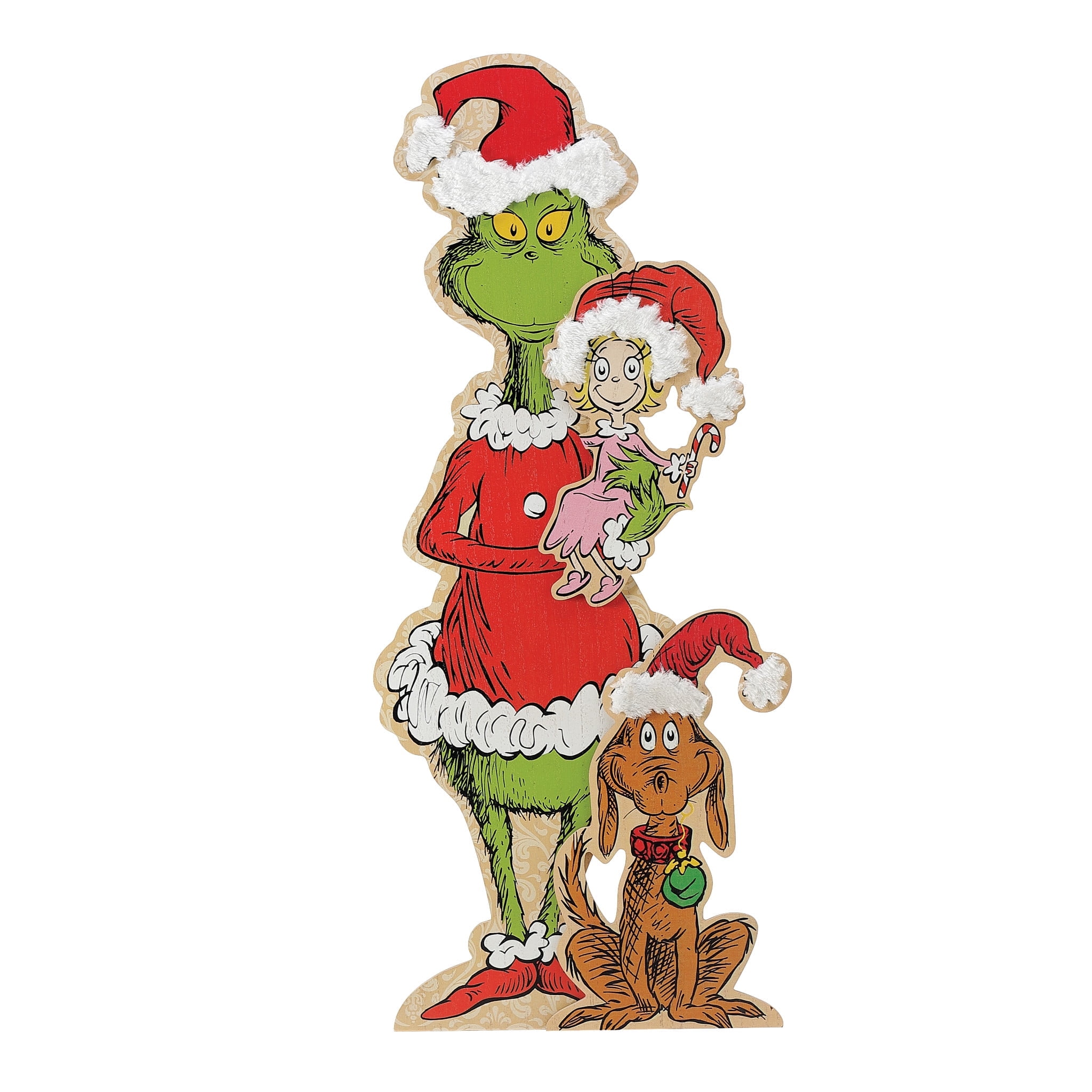 Department 56 Dr. Seuss Flourish Grinch Easel Floor Dcor Multicolor Figurine 30in H