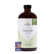 Entegro Health Flourish Junior Liquid Probiotic & Postbiotic Supplement for All Ages, 16 fl oz Glass Bottle