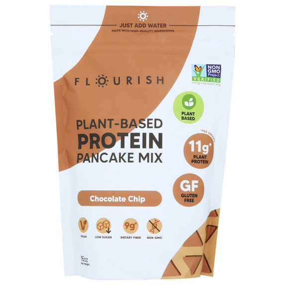 Flourish: Mix Pncke Choc Chip Prtn, 16 Oz