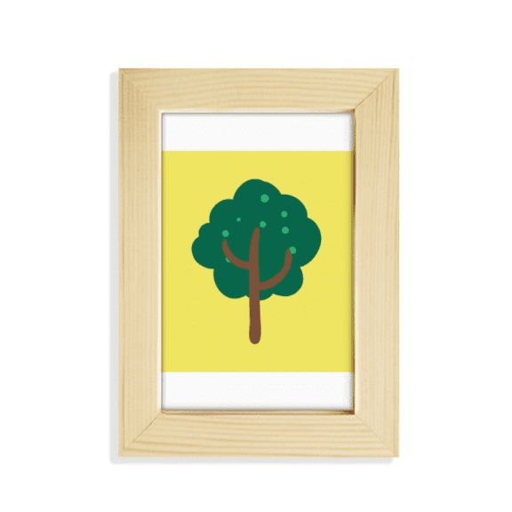 Flourish Tree Cartoon Lovely Desktop Display Photo Frame Picture Art Painting 5x7 inch