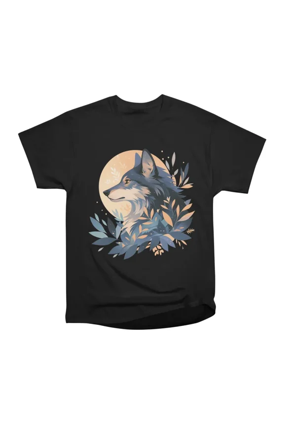 Flourishing Wolf T-Shirt Tee Gift For Him Merch For Her Apparel For Friend