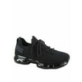 thumbnail image 1 of Flow-19 Stretch Elastic Mesh Lace Up Rubber Air Bubble Cushion Fashion Sneaker ( Black, 5.5 ), 1 of 2