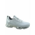 thumbnail image 1 of Flow-19 Stretch Elastic Mesh Lace Up Rubber Air Bubble Cushion Fashion Sneaker ( Grey, 5.5 ), 1 of 2