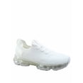 thumbnail image 1 of Flow-19 Stretch Elastic Mesh Lace Up Rubber Air Bubble Cushion Fashion Sneaker ( White, 9 ), 1 of 2