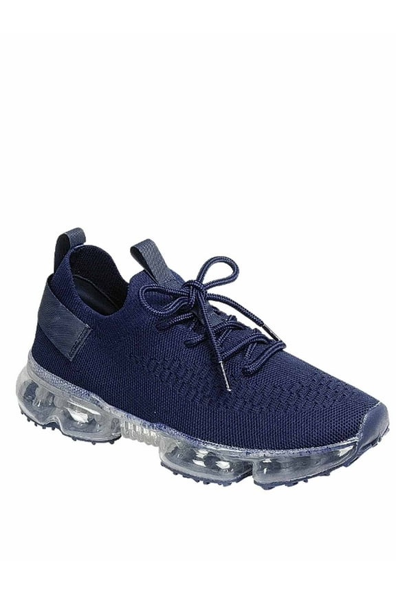 Flow-19 Stretch Elastic Mesh Lace Up Rubber Air Bubble Cushion Fashion Sneaker